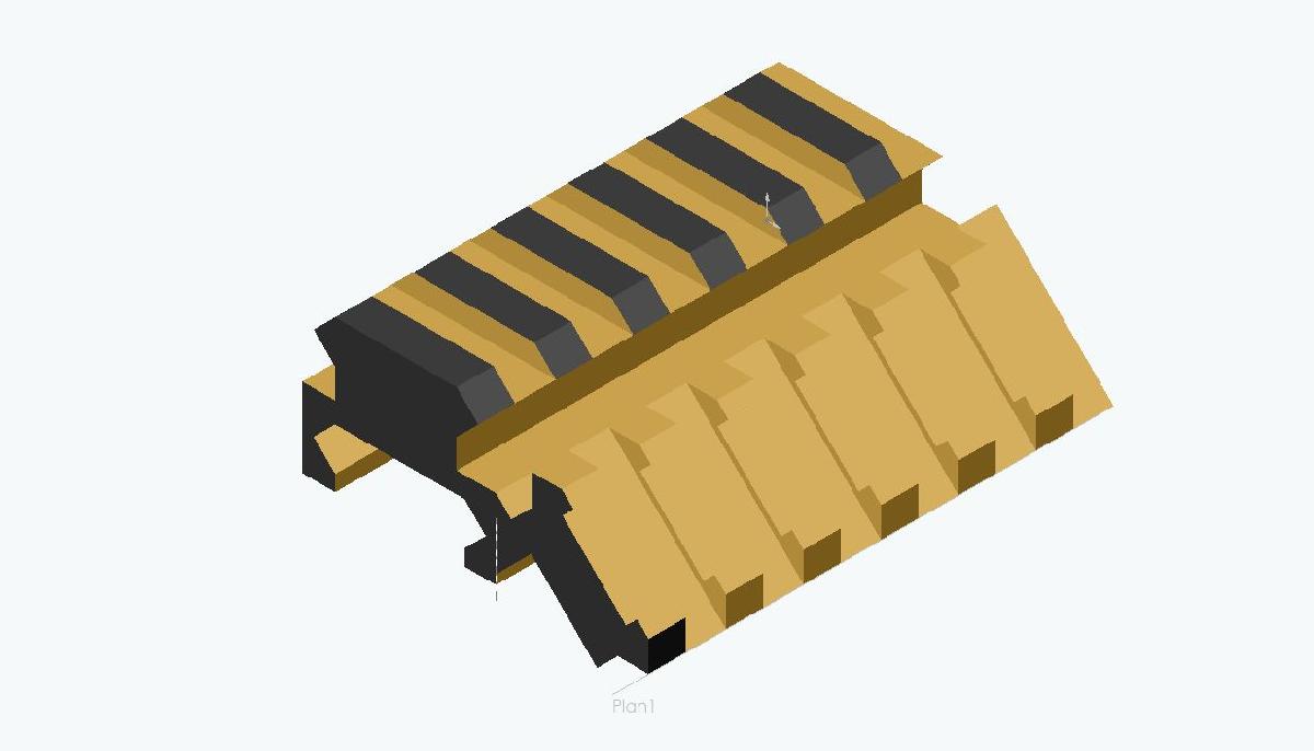 trilho picatinny 45°