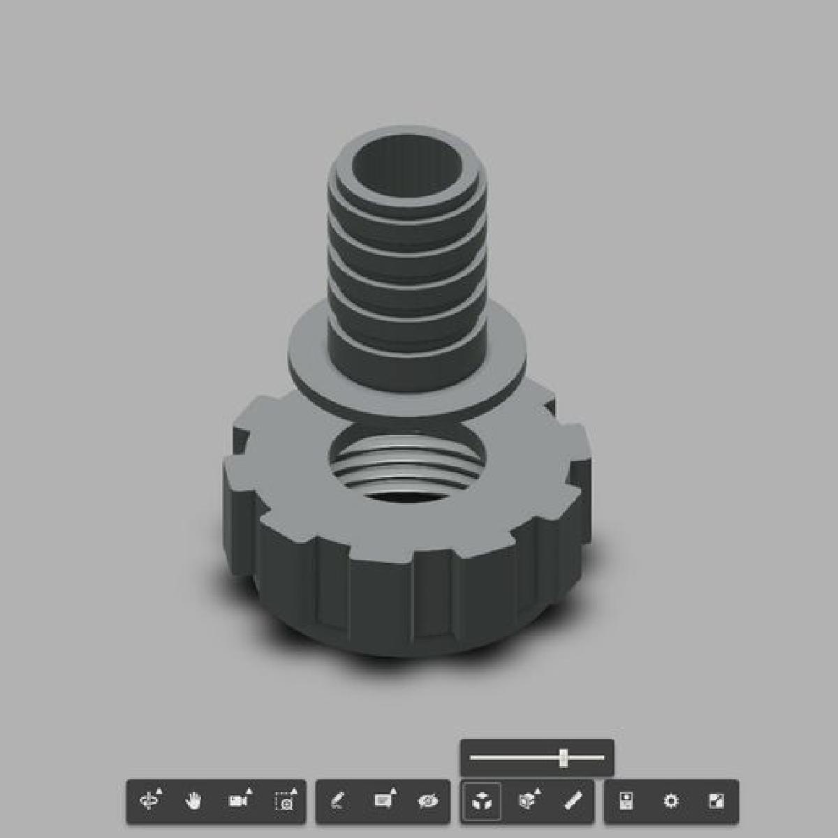 Conector de sifao de 30mm para mangueira de drenagem de maquina de lavar.