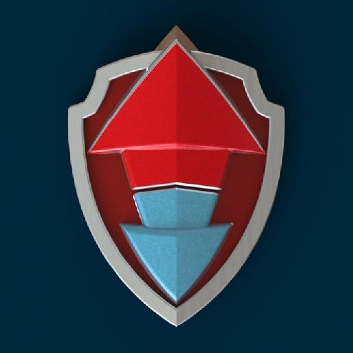 Insignia dos Gemeos Poderosos da Patrulha Canina