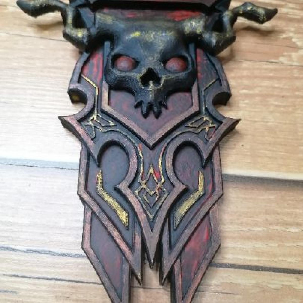 Modelo 3D de emblema do Diablo para impressao 3D STL.