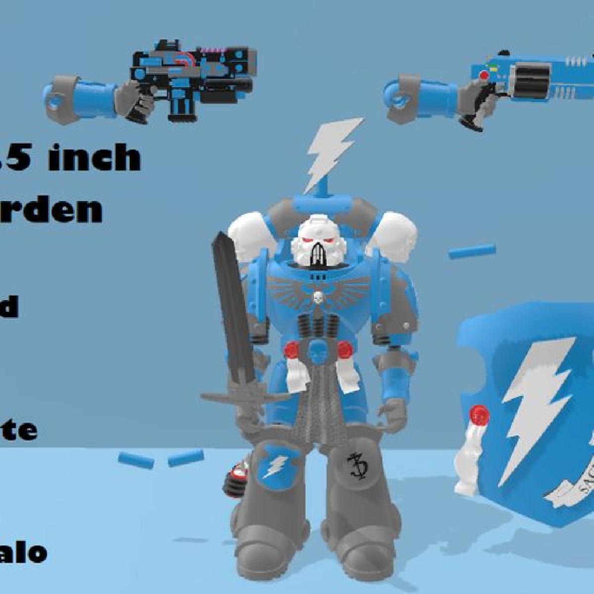 Marine Espacial Storm Wardens de 7,5 polegadas personalizado
