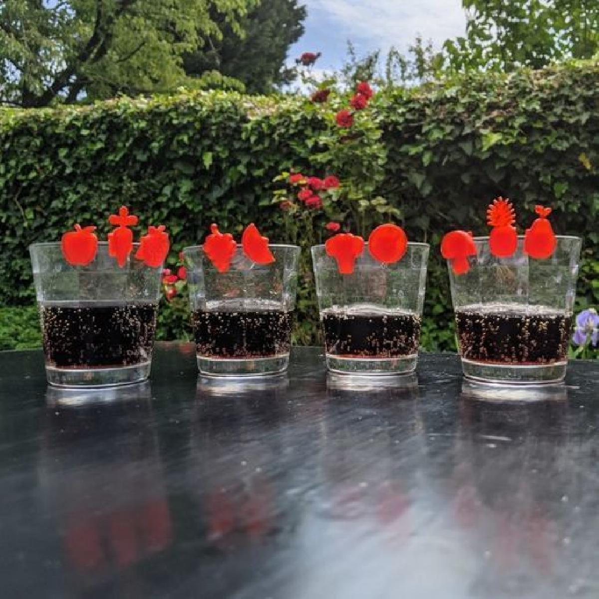 Marcadores de Vidro, Identificacao de Copos para Beber