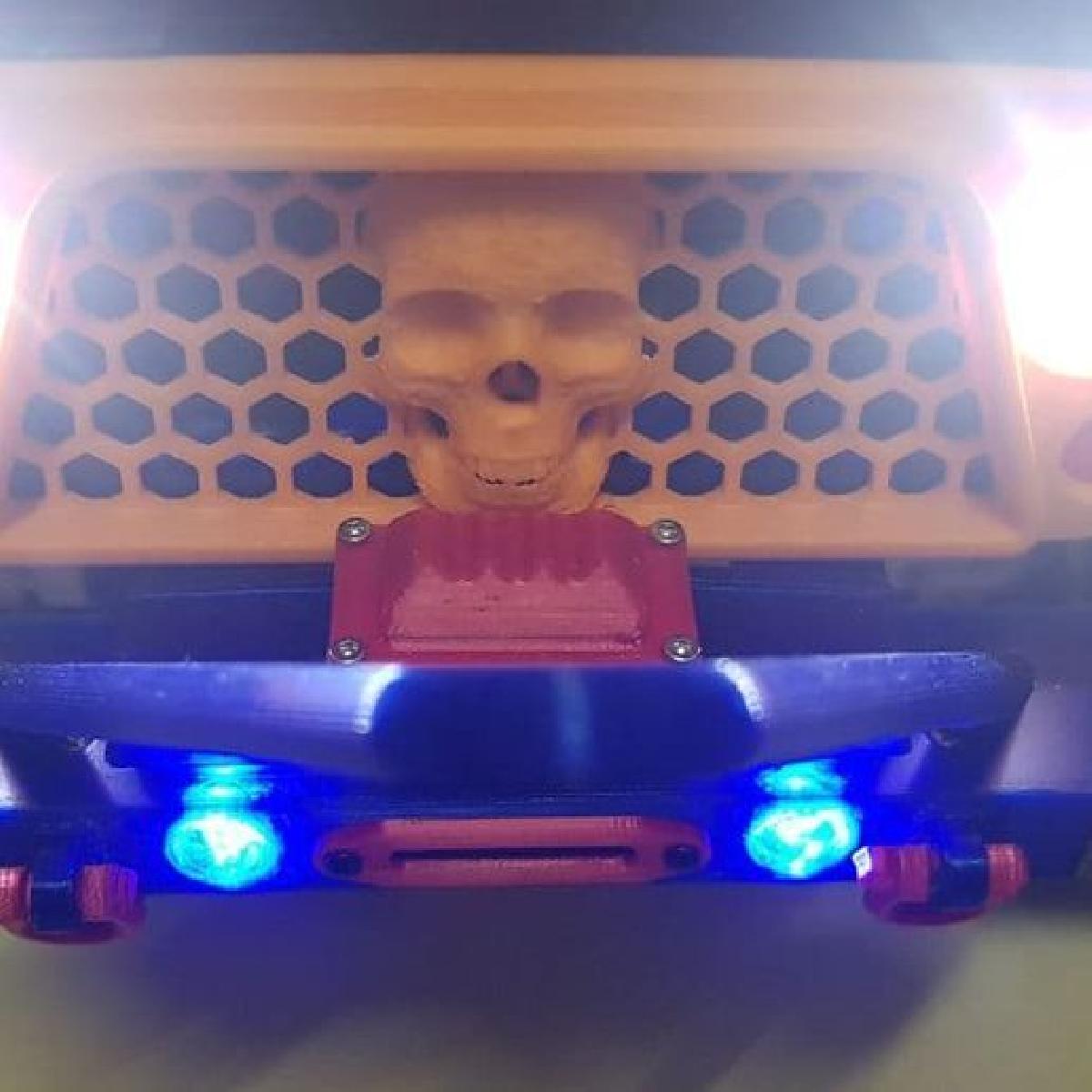 carro RC jipe rancher grelha de motor 3Dets