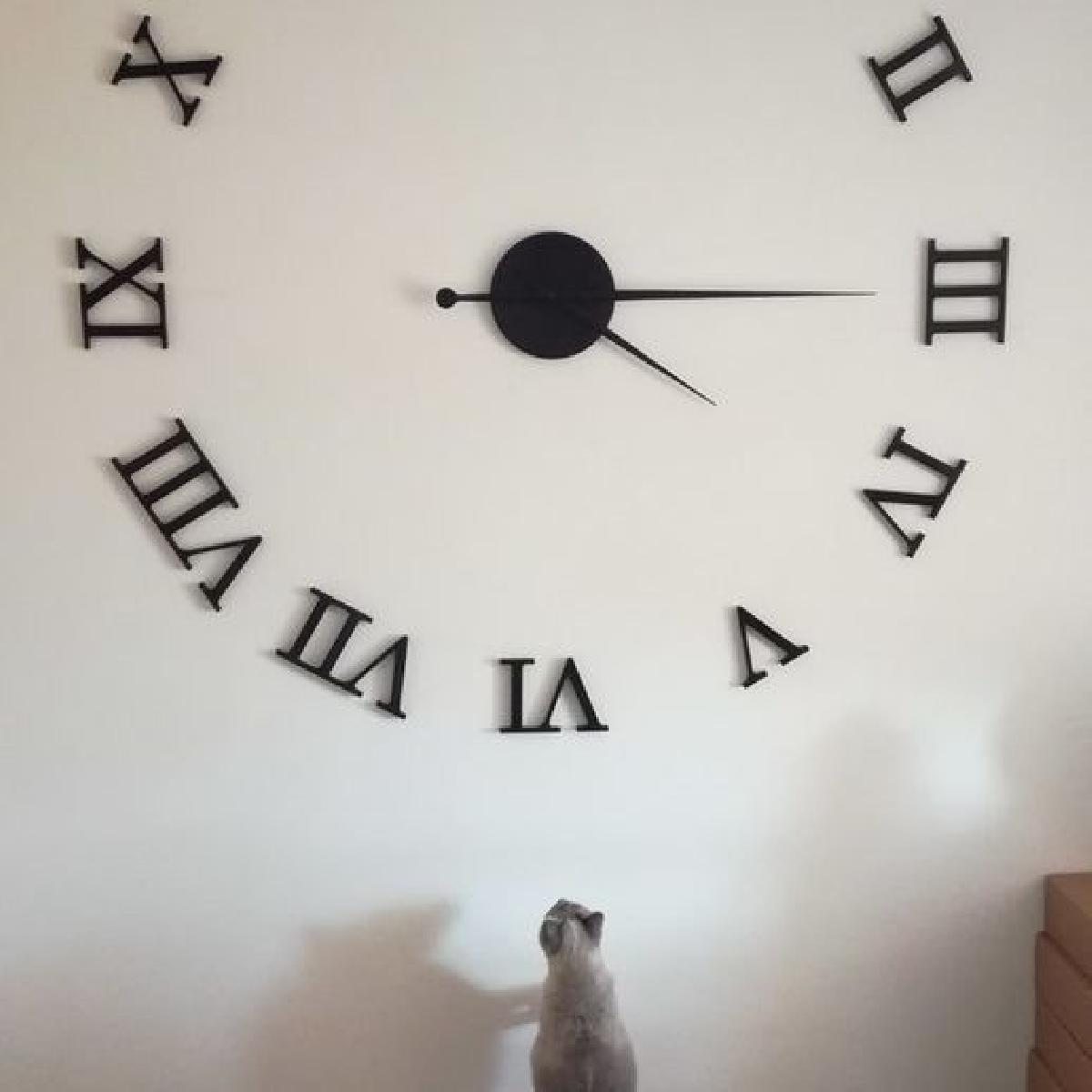 Relogio de parede romano extra grande