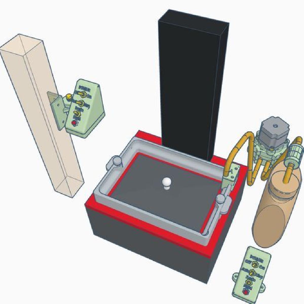 Alimentador e dreno automatico de VAT Elegoo Saturn