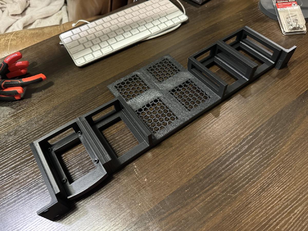 Prateleira de Rack 1U para complementar o Rack RPI de russross.