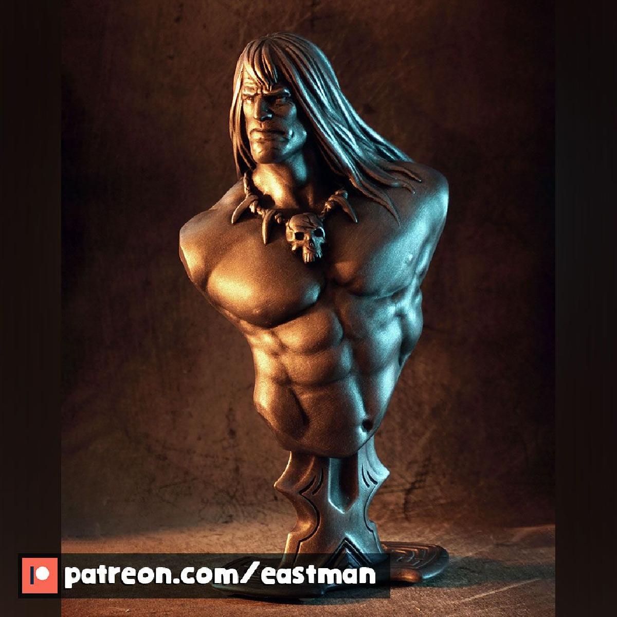 Busto de Conan, o Barbaro (fan art)