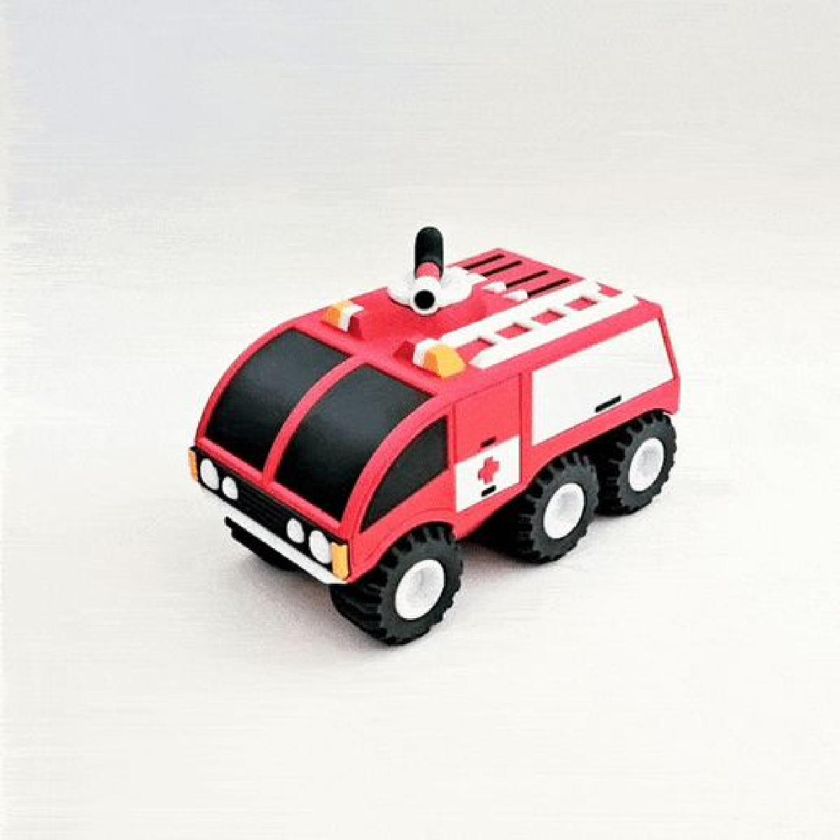 Caminhao de Bombeiros Multicolorido   Impressao No Local