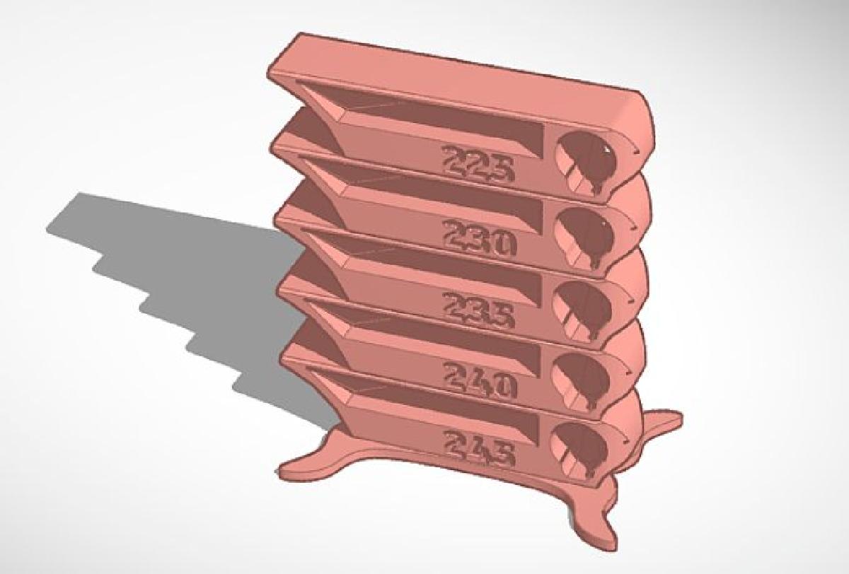 Torre de temperatura PETG 225° a 245° C