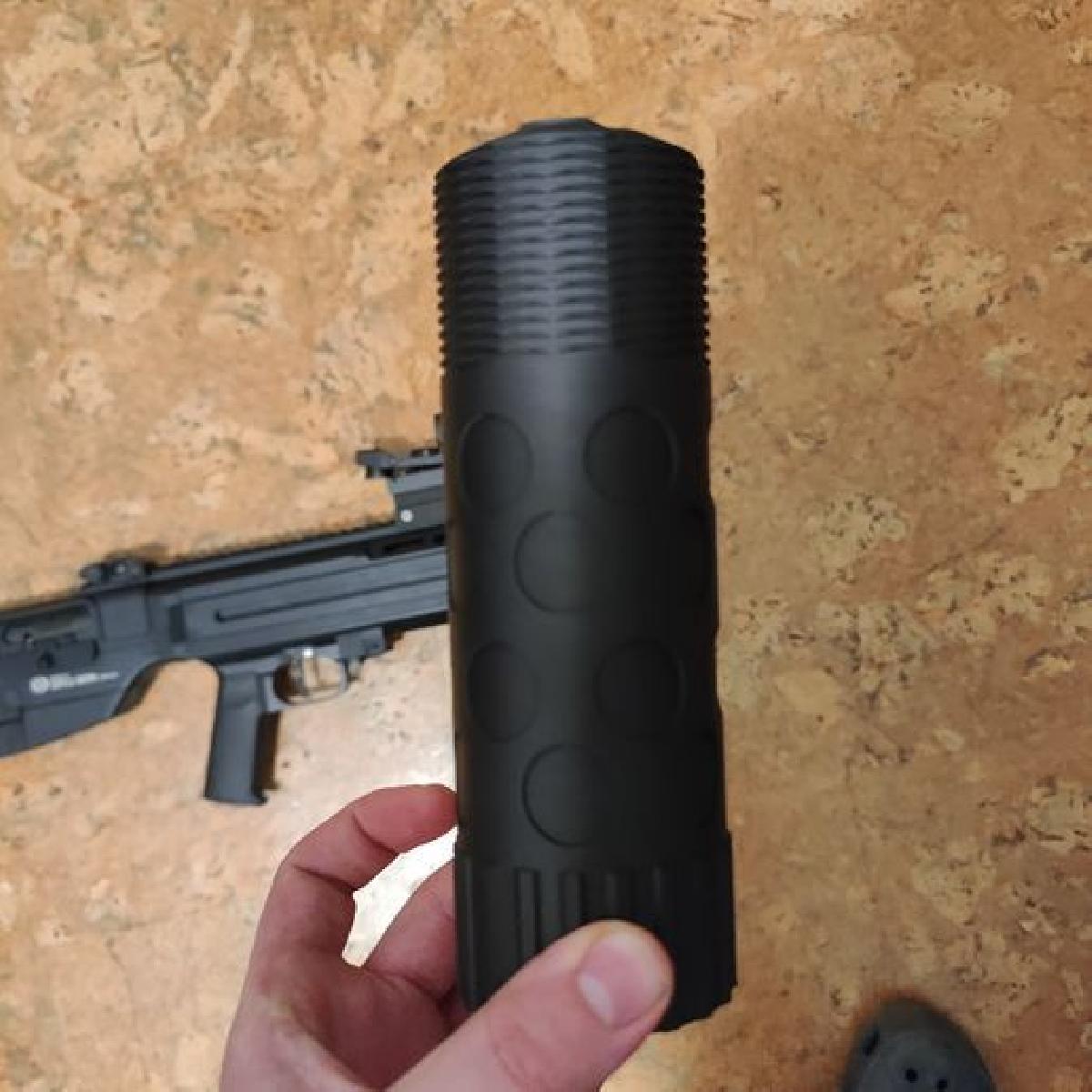 Silenciador de Airsoft Otto Repa SOC AR (pode servir para outras armas de airsoft com rosca CW tambem)