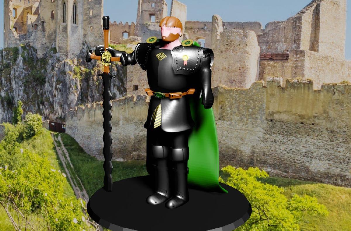 Miniatura de Cavaleiro com Espada Longa Rondrageweihter
