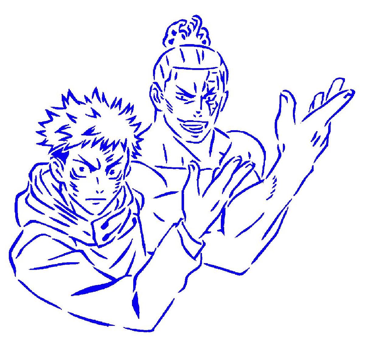 Estencil Yuji Itadori