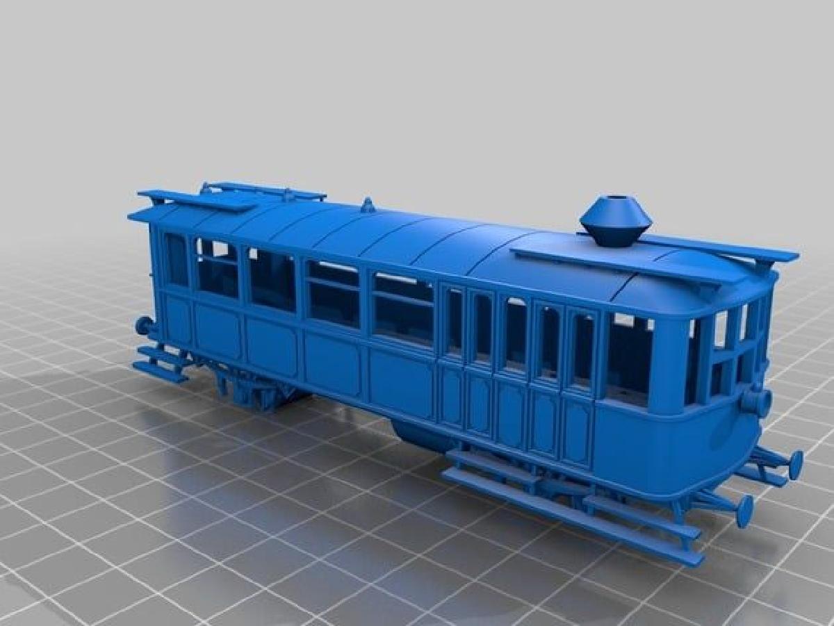 Vagao a Vapor GANZ 1903 / BDZ Serie 200 / Escala HO 1:87