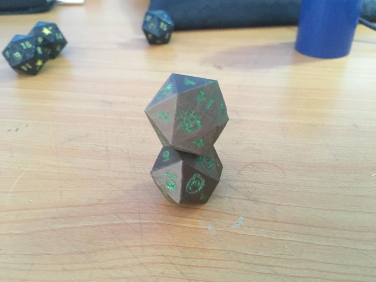 Dados personalizadas de Rick e Morty d20