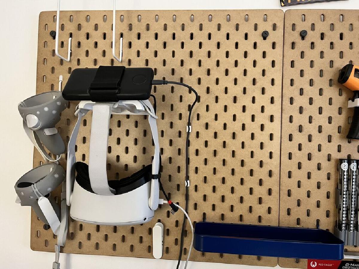 Suporte para Oculus Quest 2 para Ikea Skadis