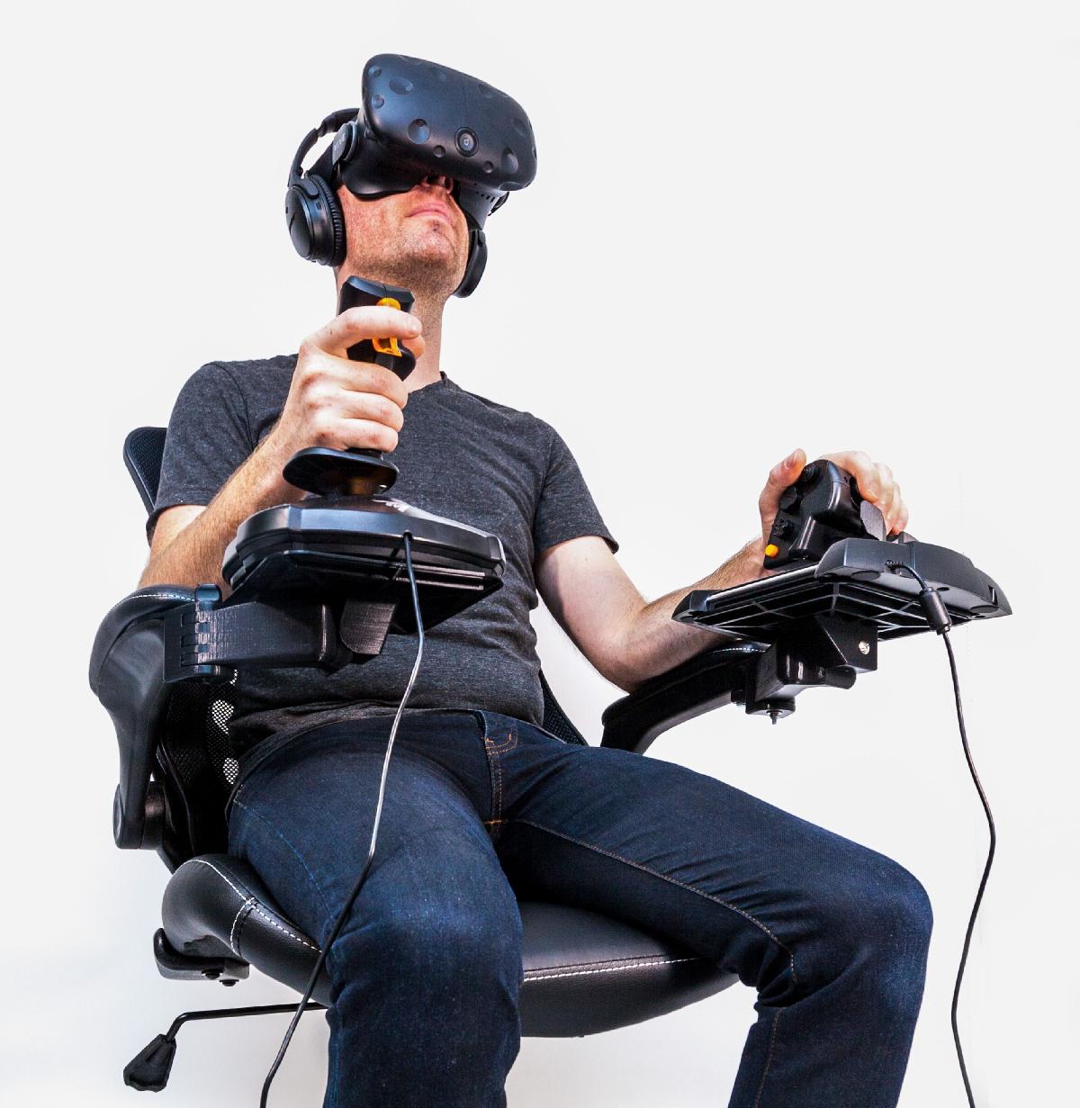 Elite Dangerous / Cockpit de Simulador de Voo Suportes para Cadeira com Joystick