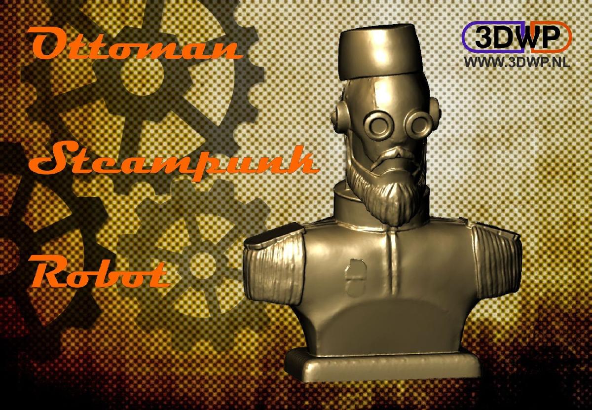 Busto de Robo Steampunk Otomano