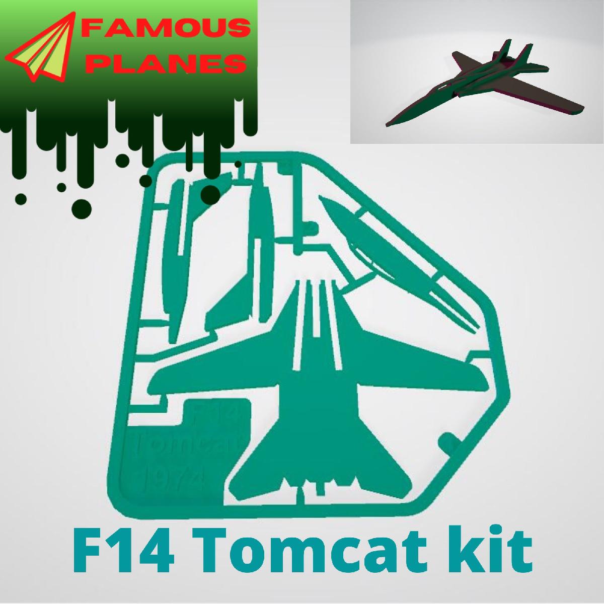 PLANOS FAMOSOS Cartao do kit F14 Tomcat