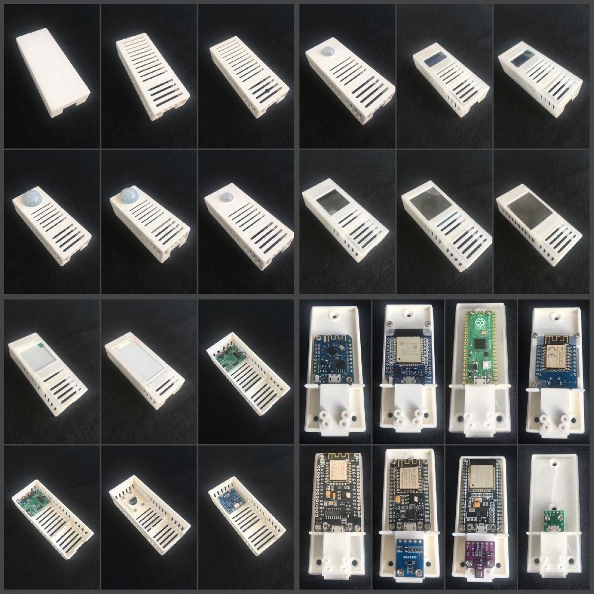 Gehäuse/case für ESP32 und ESP8266 Boards, Raspberry Pi Zero, Raspberry Pi pico, ESP32 CAM, diversos Sensoren und Displays