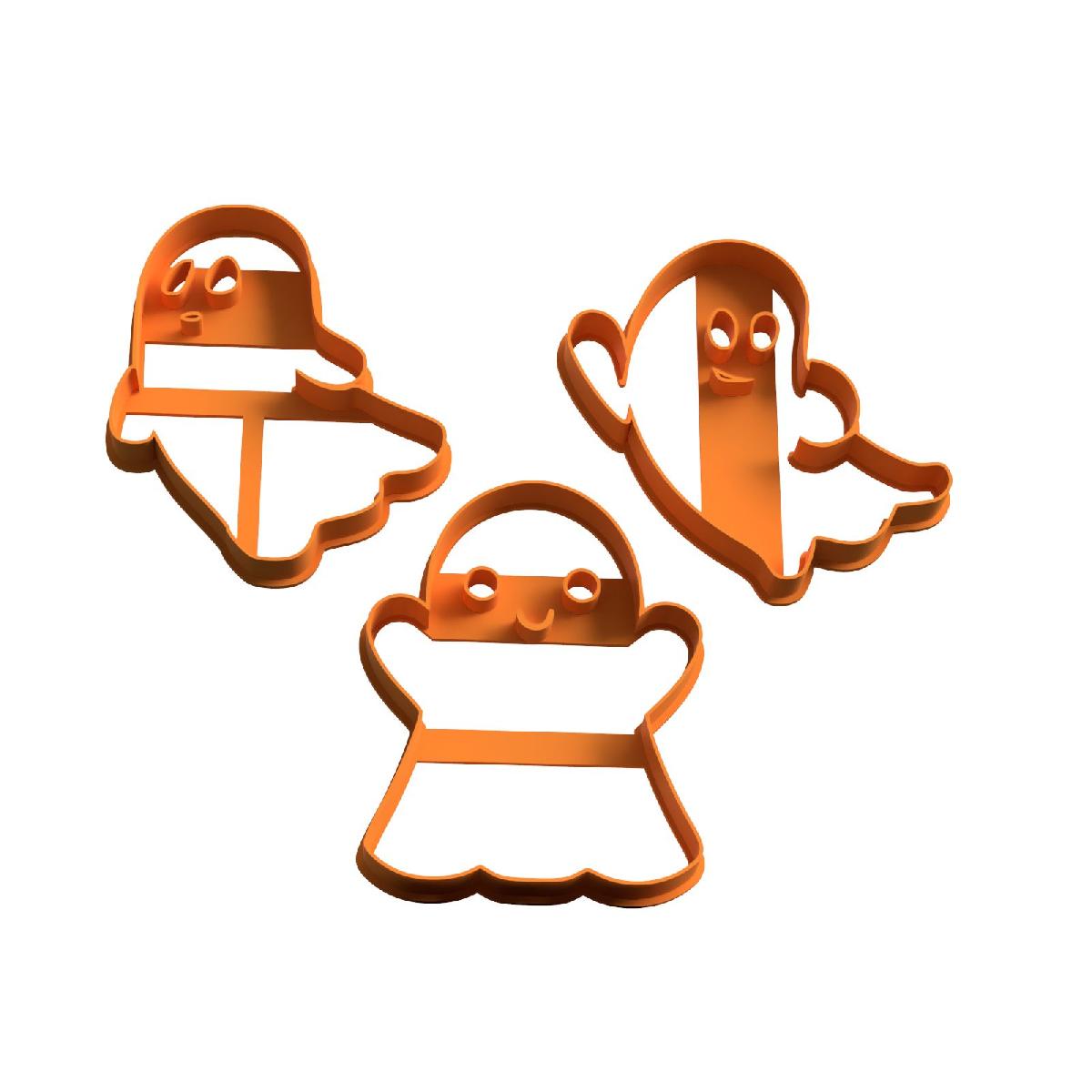 Cortador impressao de Halloween pack fantasmas STL
