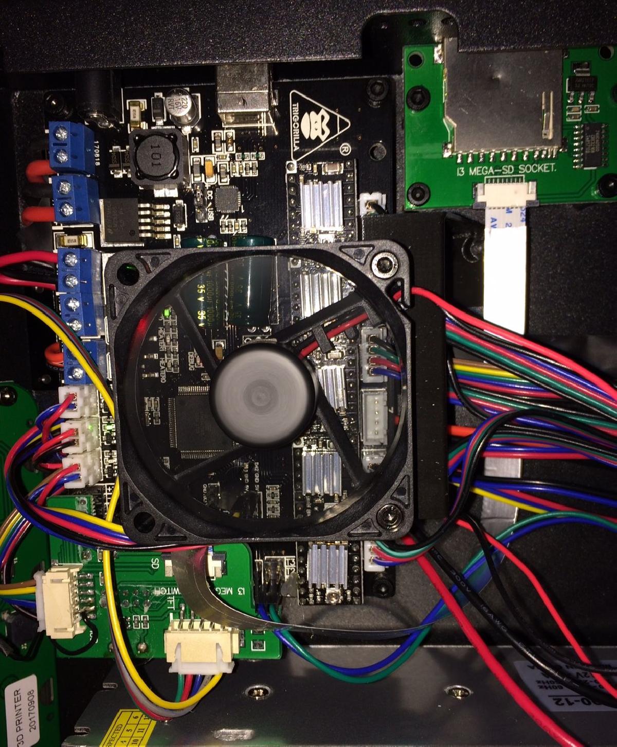 Suporte para Ventilador Anycubic I3 Mega Placa Trigorilla