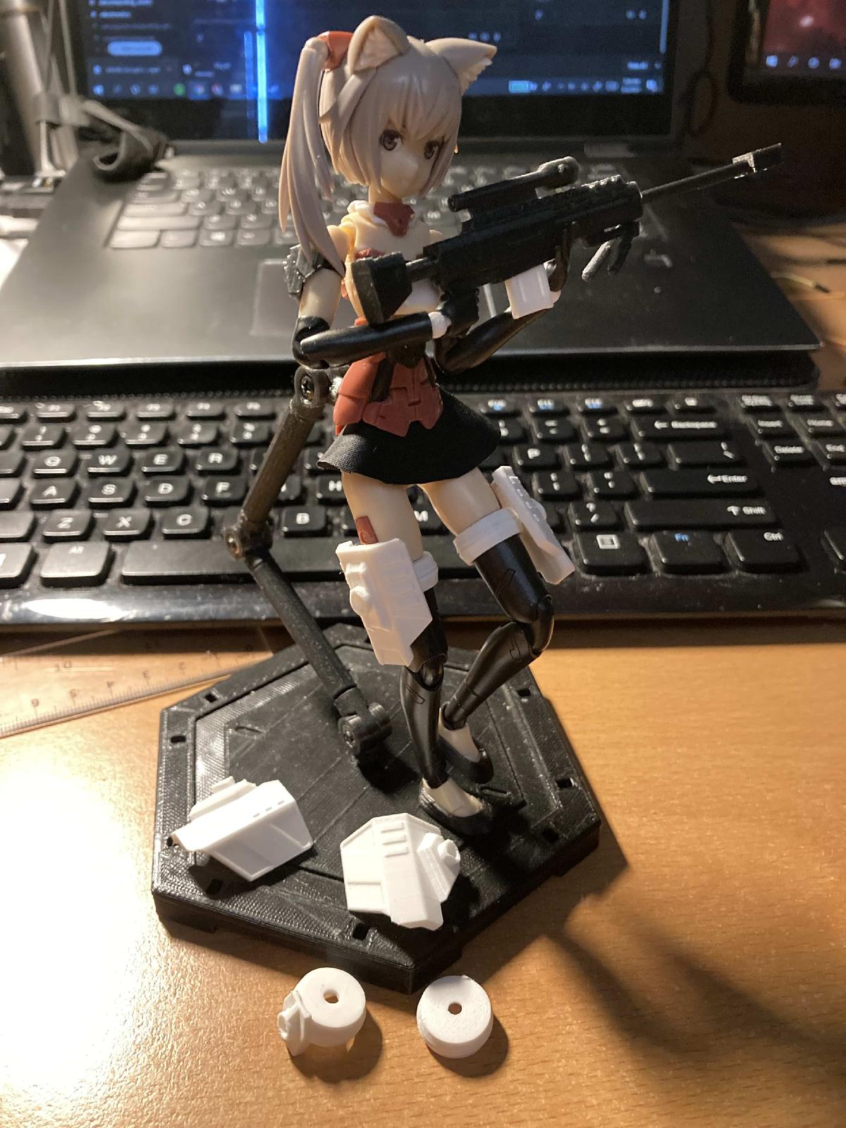 Conjunto de Armadura para as Pernas da Frame Arms Girl