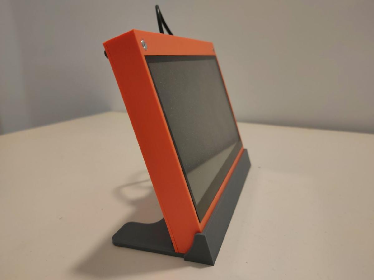 suporte para tela LCD 7" touch para Raspberry Pi / Zero