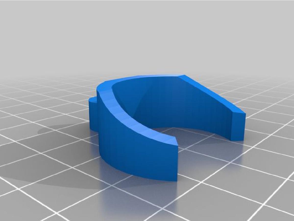 Lateral support for 25mm internal wardrobe rack.