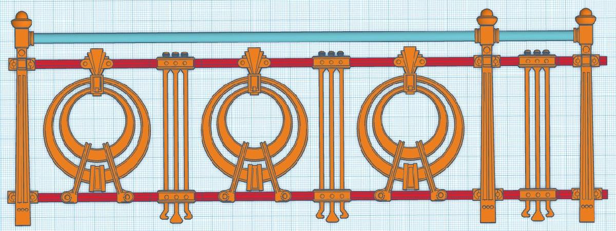 Balaustrada do Canal do Danubio de Otto Wagner