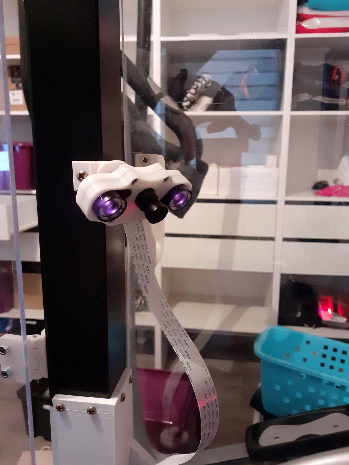 Suporte para camera de visao noturna Kubii Pi com 2 IR.