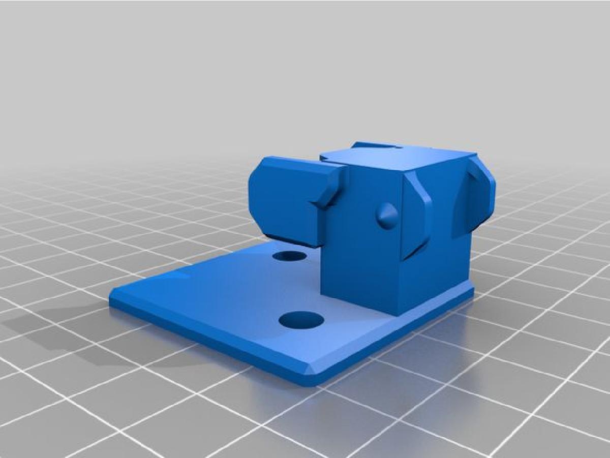 Lower support of the y axis for drag chain of the ender 3 max (Male and female)