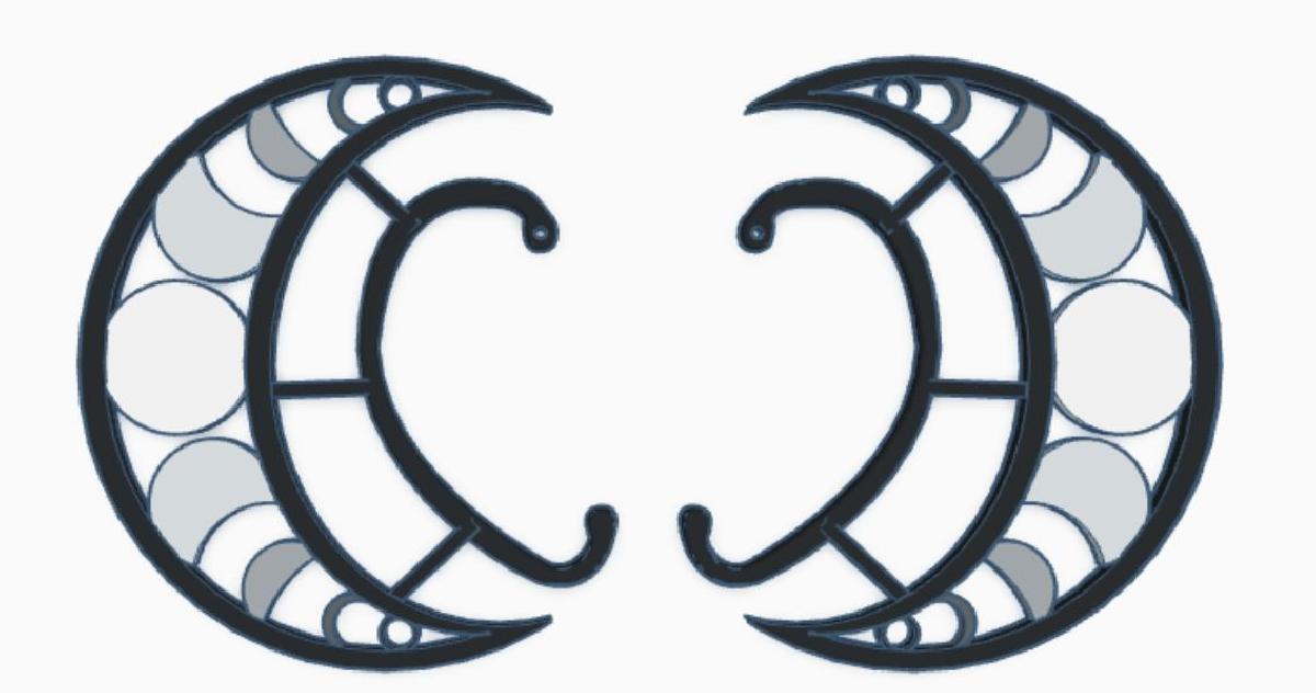 Bracelete de Orelha em Forma de Lua Crescente