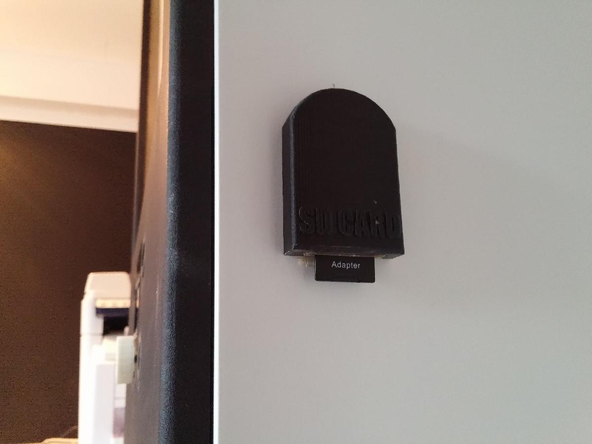 Suporte para adaptador de cartao SD