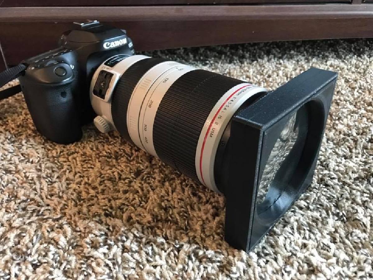 Filtro Solar com Capo para Canon 100 400mm (diametro de 77mm)