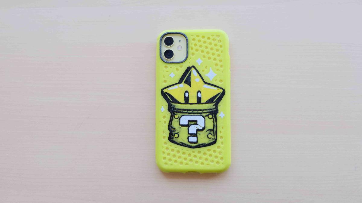 Capa para iPhone 11 Estrela Mario Bros.