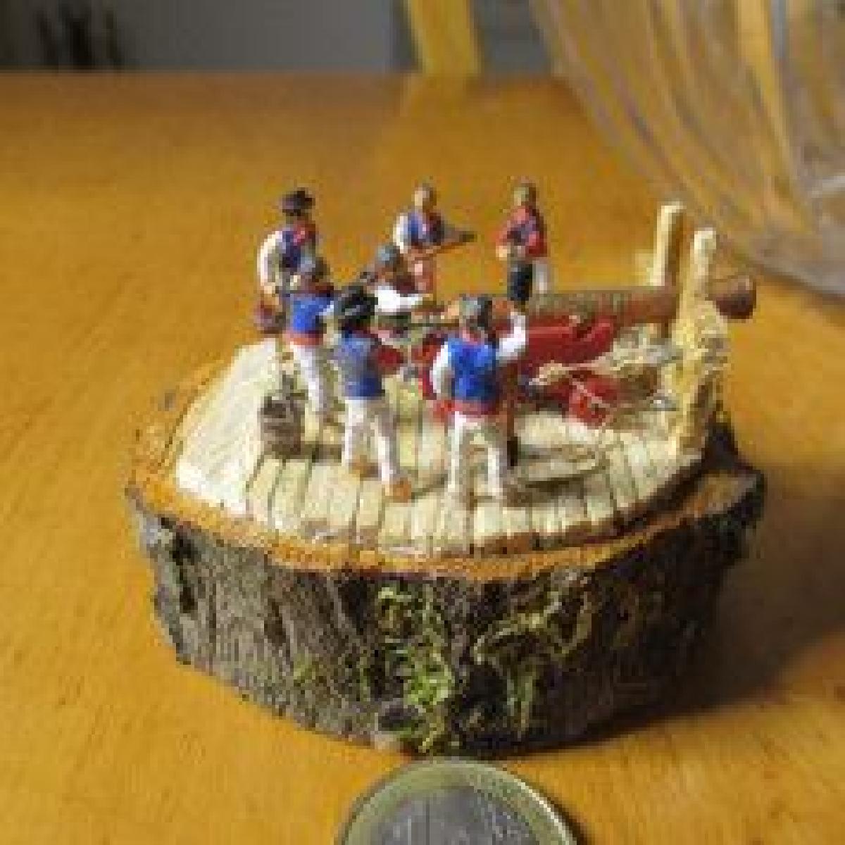 Tripulacao de Canhao para Modelos de Navios 1750 1820