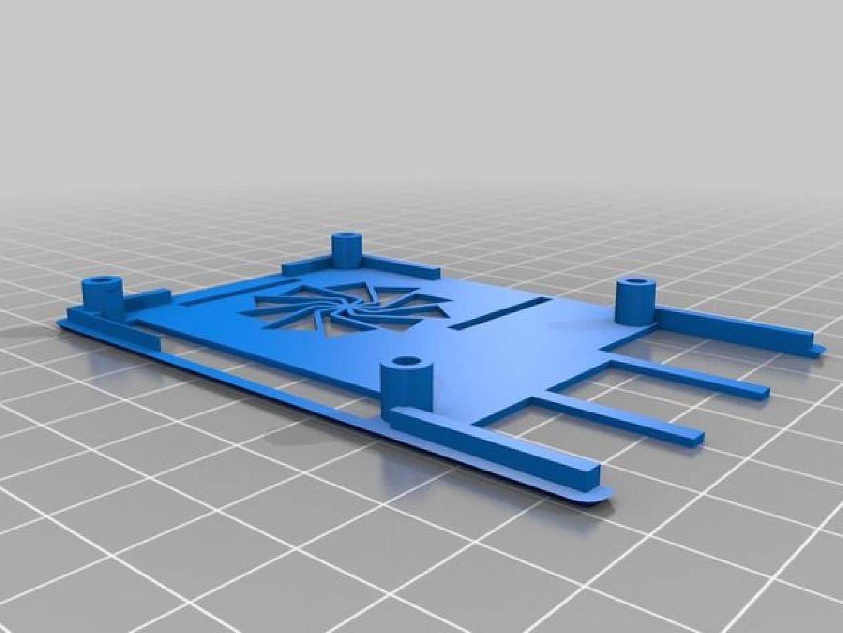 Case para Raspberry Pi (modelo B+) com logotipo da Chatt Library.
