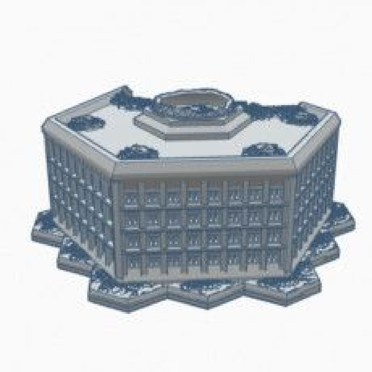 O Hexagono Ruinou a Sede Militar Suprema com Base Hex MilRHB022.