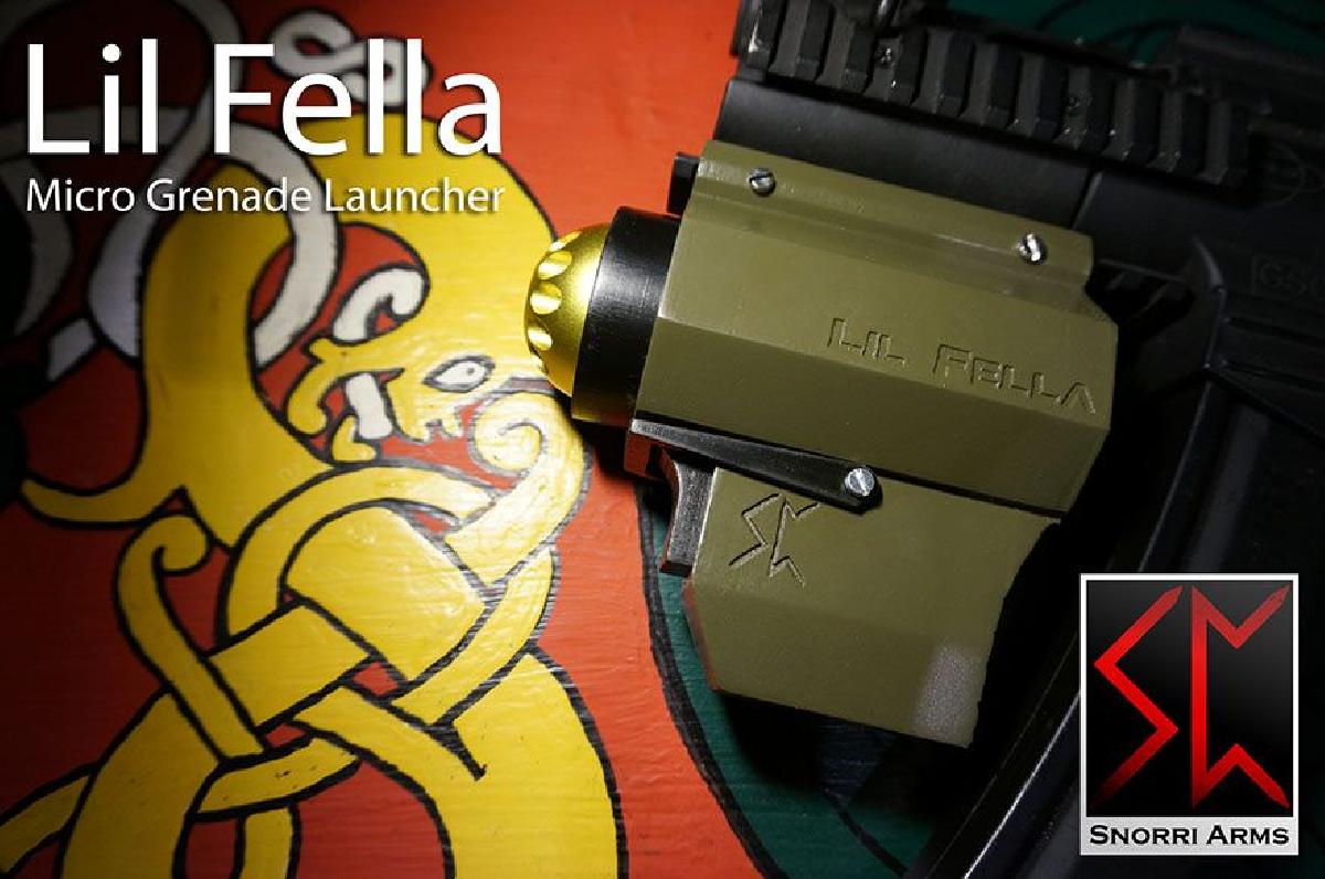 Lil Fella Lancador de granadas de bolso de airsoft