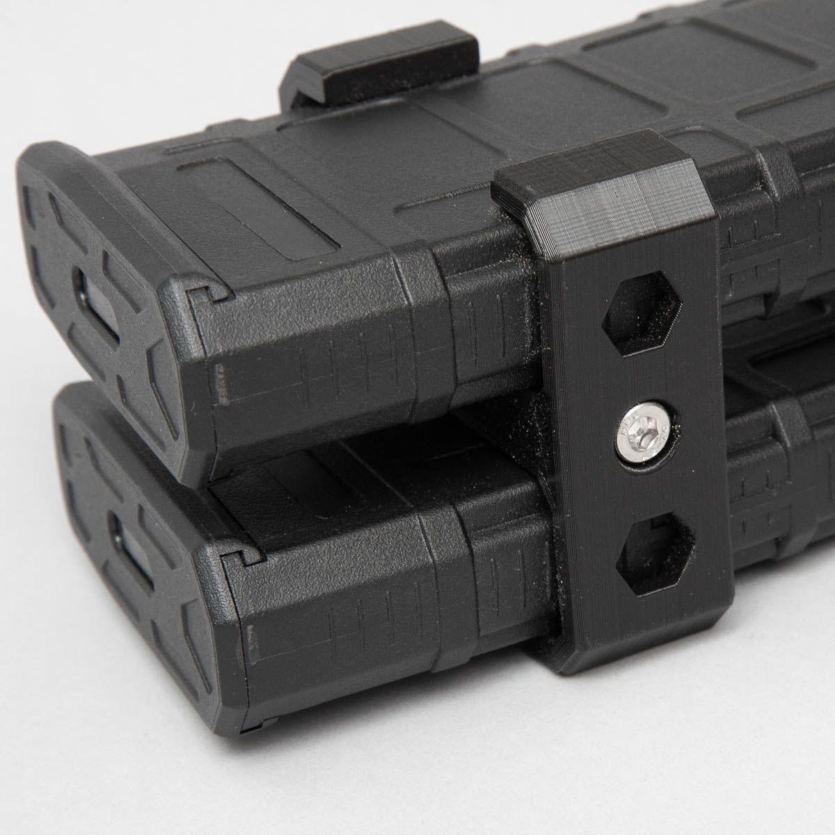 Acoplador/adaptador de magazine duplo M4   remixado