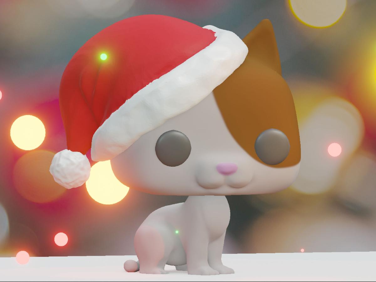 Funko Pop Gato. Edicao de Natal