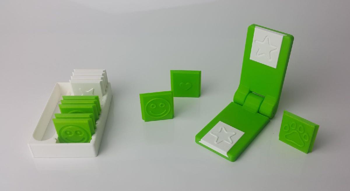 Carimbo de papel em relevo