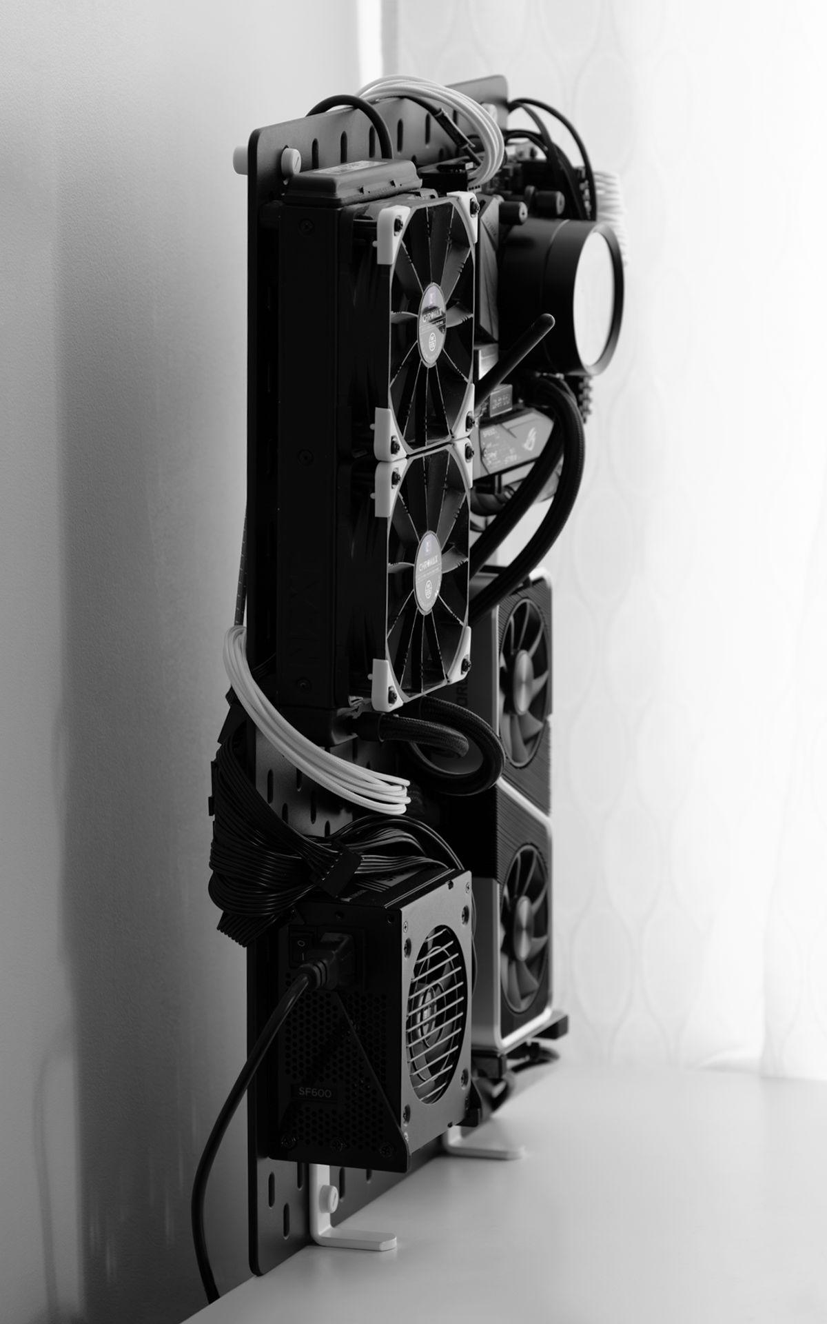 Suportes de componente para PC Ikea Skadis Pegboard