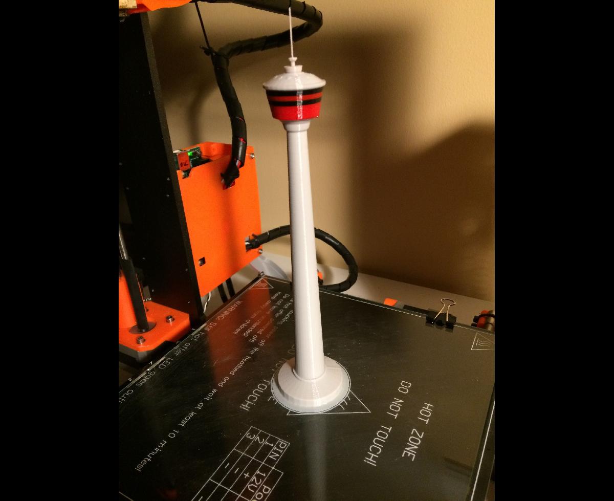 Modelo da Torre de Calgary   Otimizado para Impressao 3D