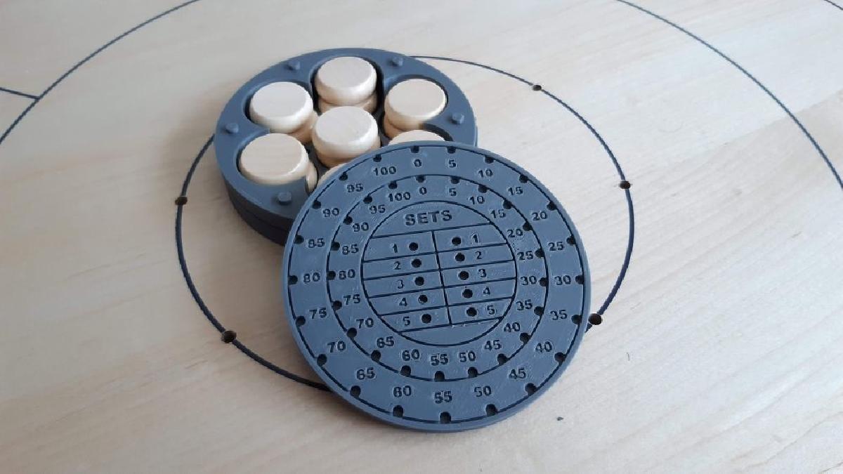 Caixa de discos de Crokinole