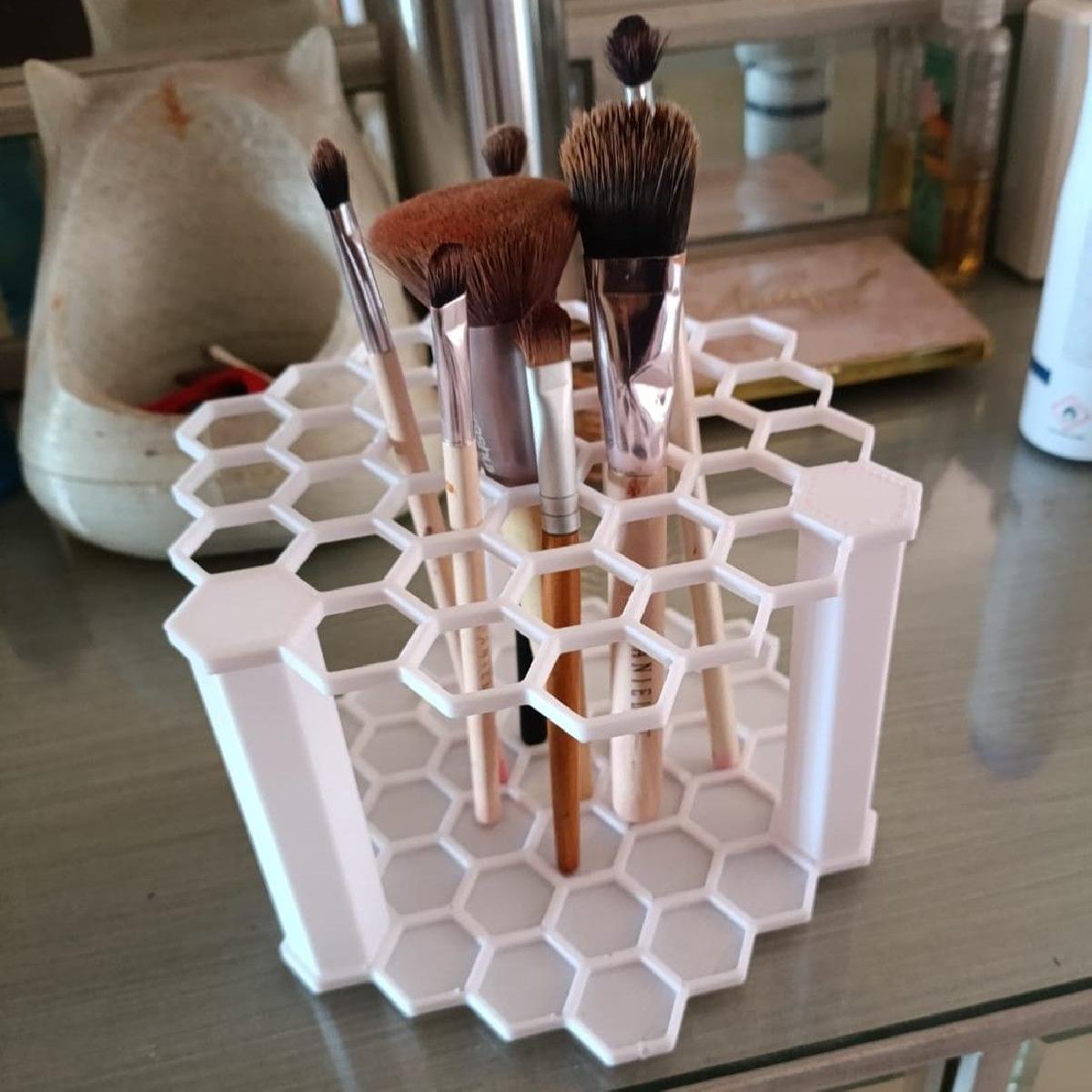 Porta pinceis de Maquiagem HoneyComb (Suporte para pinceis)