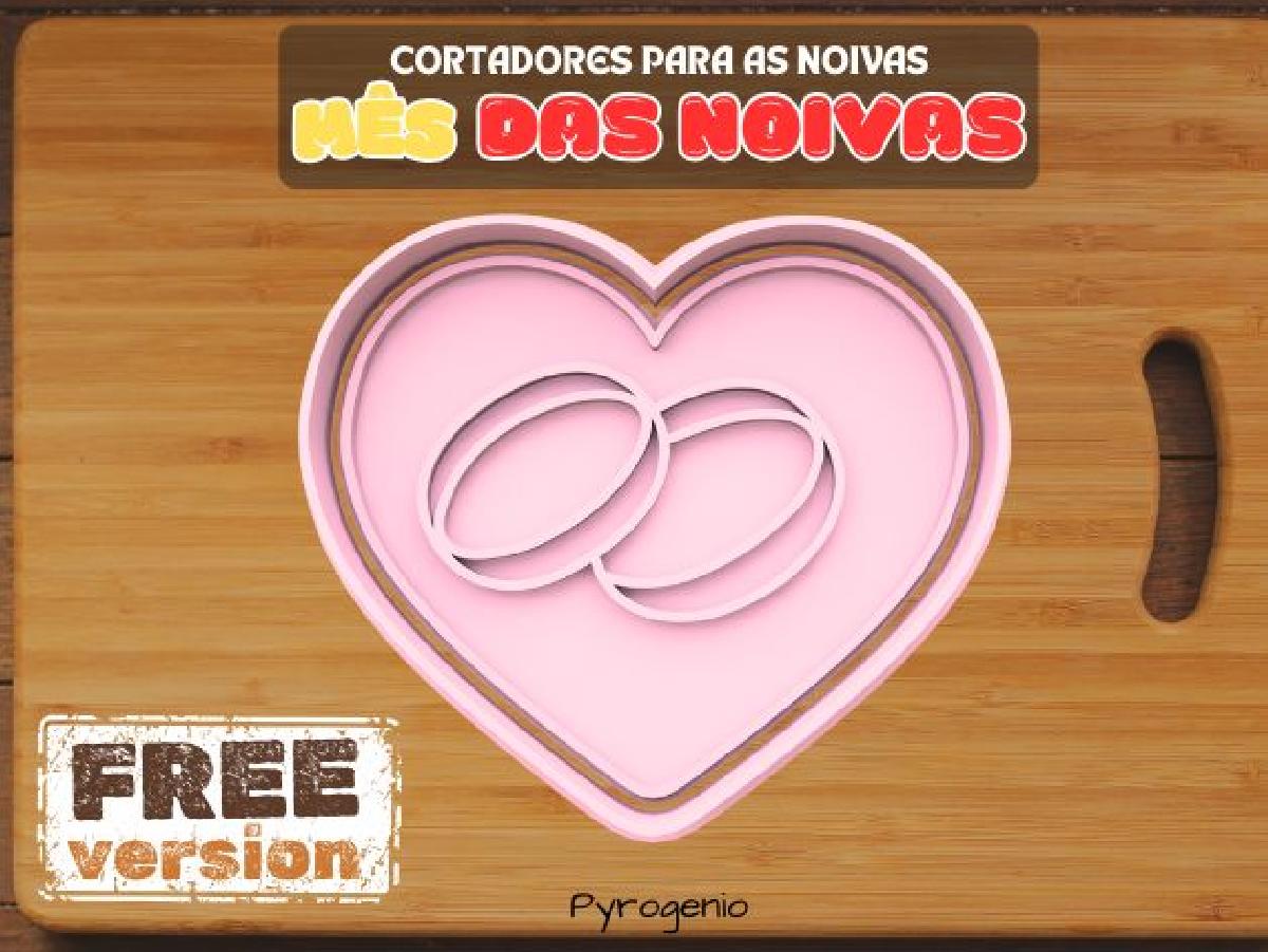 Cortador de Biscoito em Forma de Coracao para Mes das Noivas