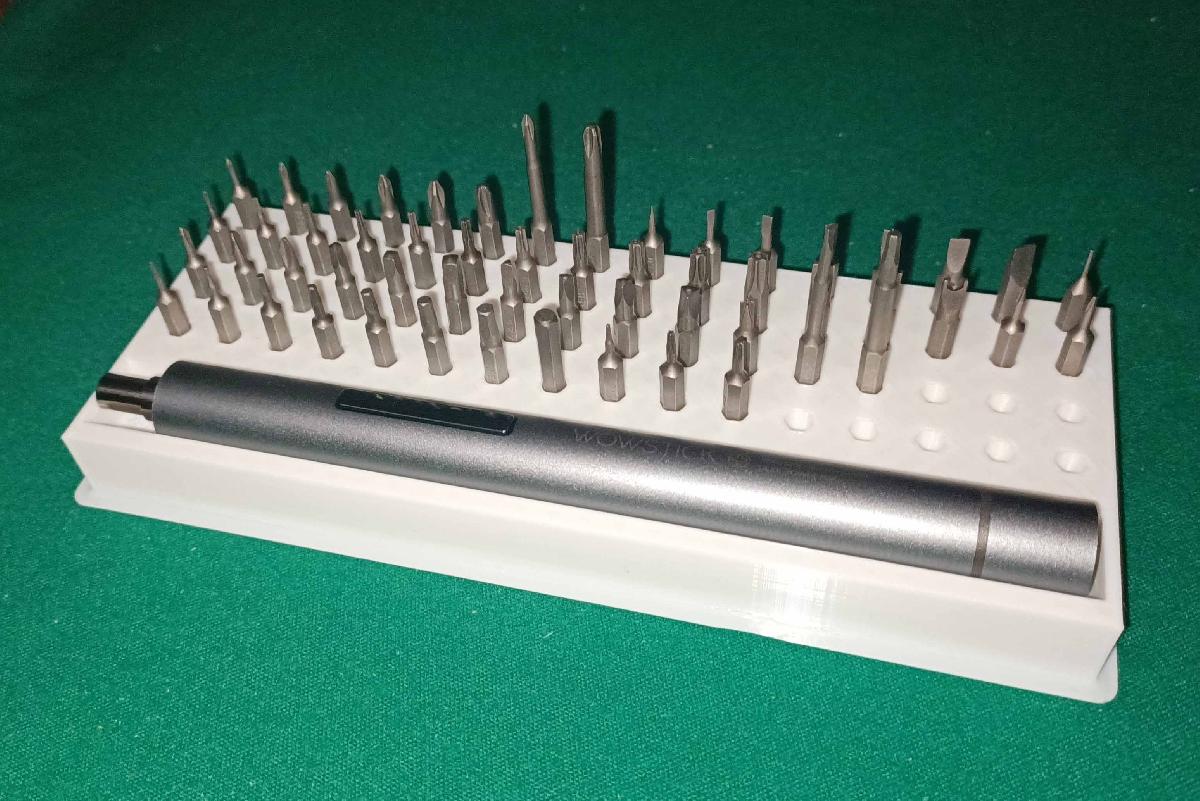 Caixa para suporte de bits para CHAVE DE FENDAS ELETRICA AUTOMATICA XIAOMI WOWSTICK 1F +