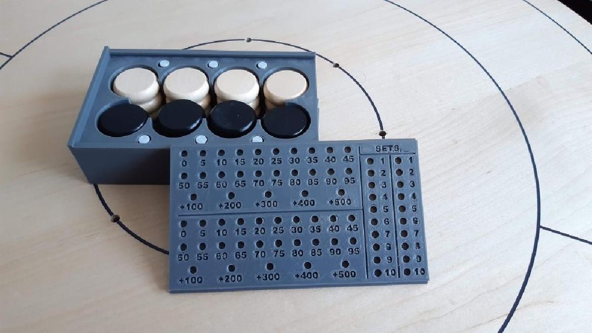 Caixa de disco de cokenole