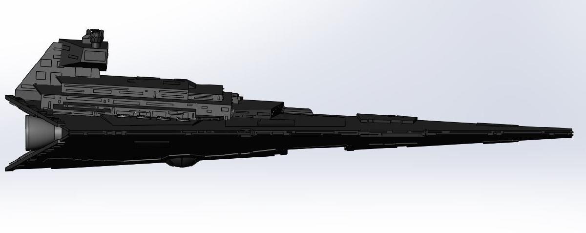 Destroier Estelar Imperial (classe Imperial II, Anakin Solo) detalhado Star Wars